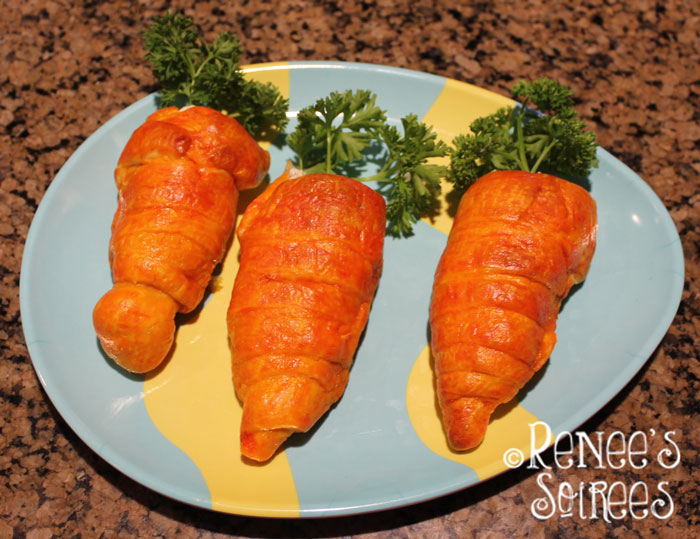 Carrot Chicken Salad Rolls on Renees Soirees